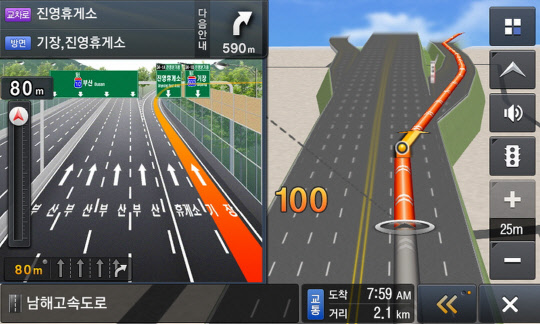 현대엠엔소프트가 5월 29일~31일 실시하는 정기 개선에 반영된 진영JC 분기 모식도. <현대엠엔소프트 제공>
